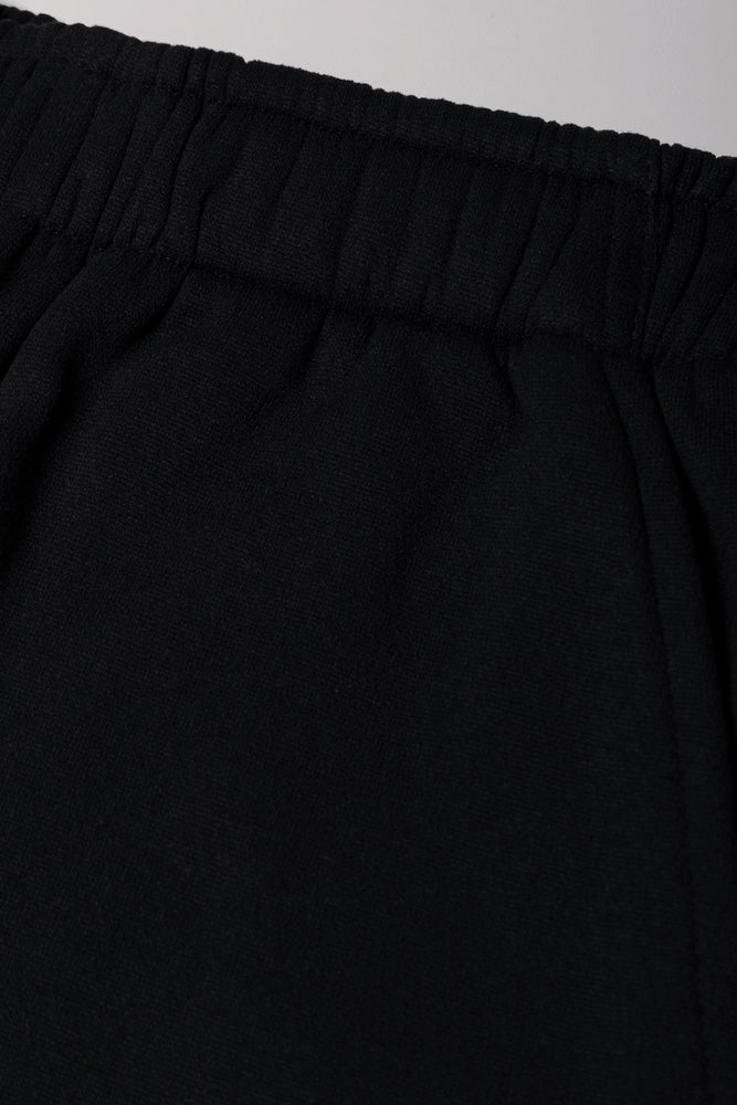 Straight Leg Trackpants Black