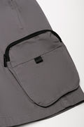 Zip Pocket Cargo Shorts Grey (1)