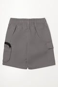 Zip Pocket Cargo Shorts Grey (2)