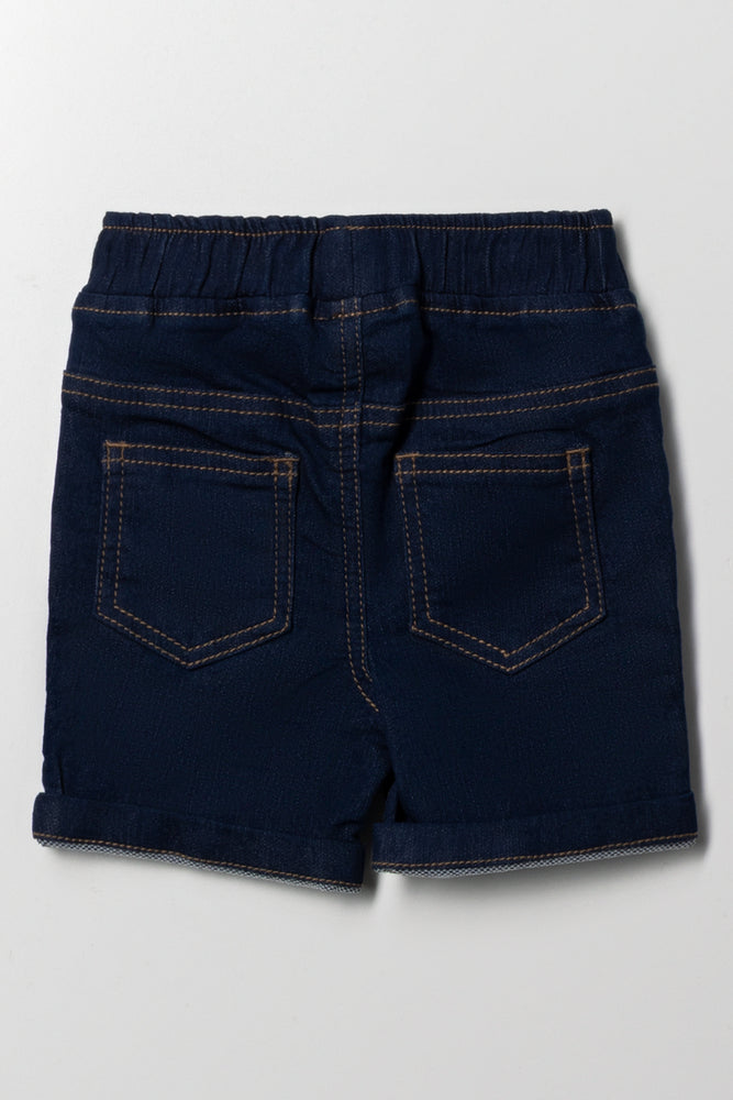 Denim Shorts Dark Blue (2)