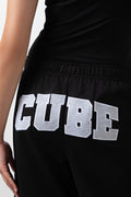 Wideleg Joggers With Side Poppers Black (3)