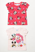 Minnie Mouse 2 Pack T-Shirts Pink