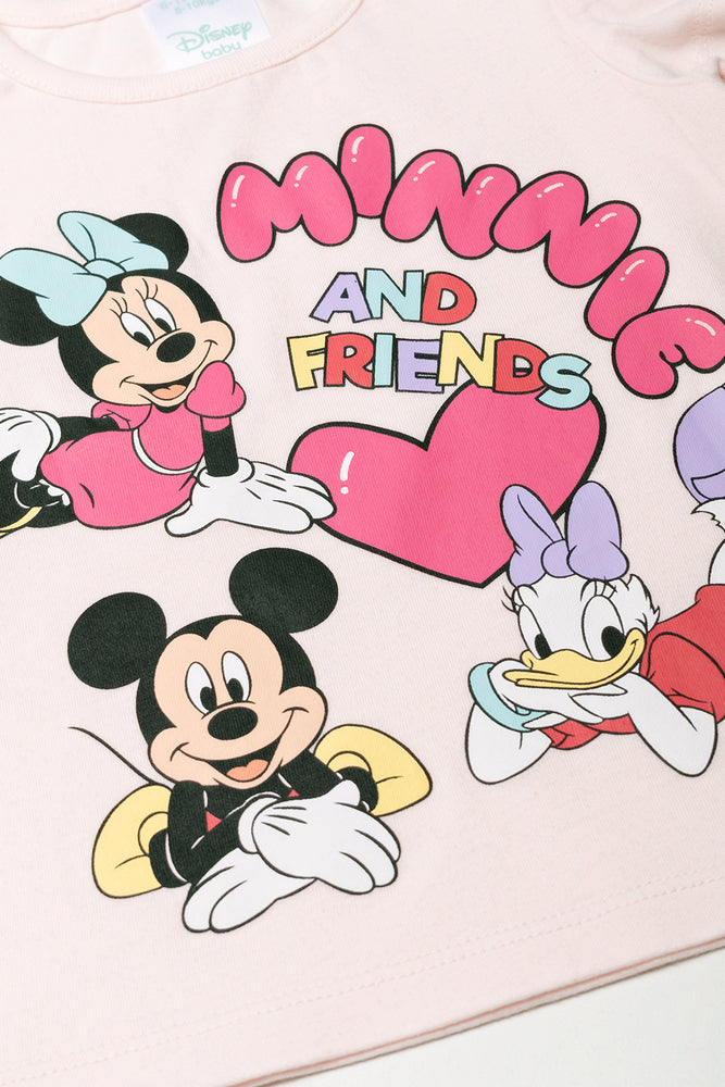 Minnie Mouse 2 Pack T-Shirts Pink