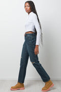 Long Sleeve Rib Top With Hood White (1)