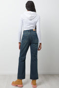 Long Sleeve Rib Top With Hood White (2)