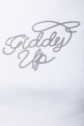 Long Sleeve Rib Top With Hood White (3)