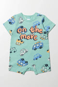 On The Move Romper Green
