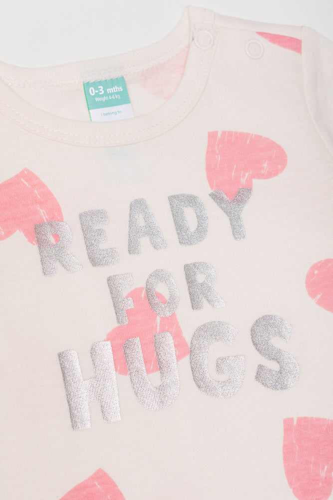 Ready For Hugs Romper Cream (1)