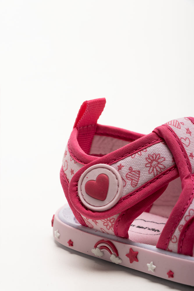 Heart Sandals Pink (3)