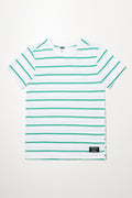 Short Sleeve Stripe T-Shirt Green