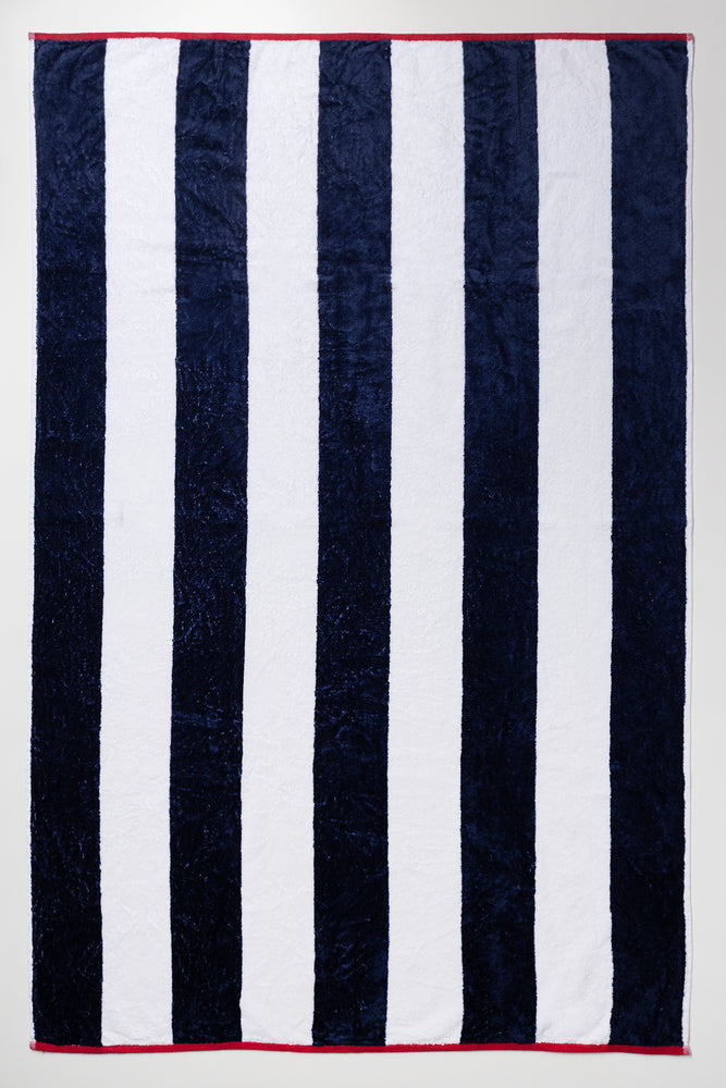 Stripe Beach Towel Navy