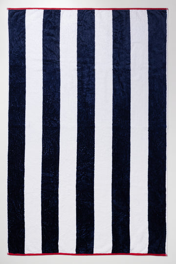 Stripe Beach Towel Navy