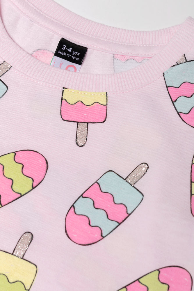 Ice Cream T-Shirt Light Pink (1)