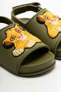 Simba Slides Dark Green And Yellow (2)