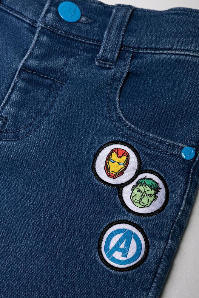 Avengers Denim Shorts Blue (1)