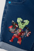 Avengers Denim Shorts Blue (2)