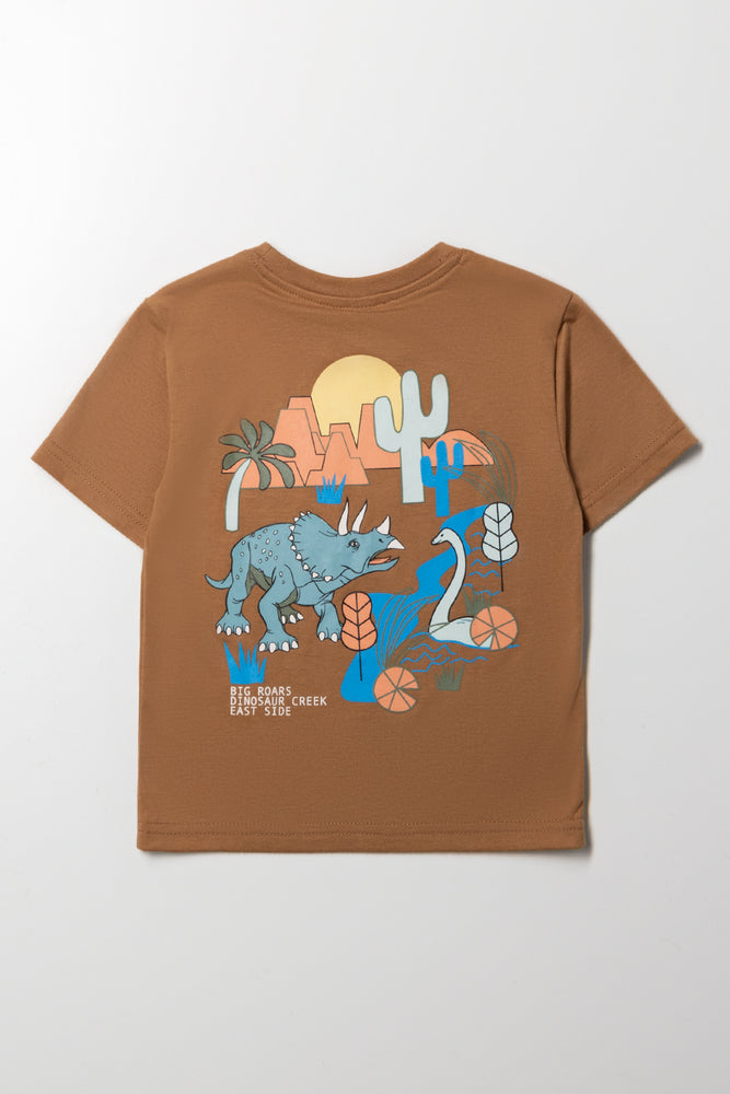 Short Sleeve T-Shirt Brown (2)