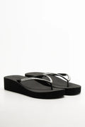 Platform Flip Flop Black