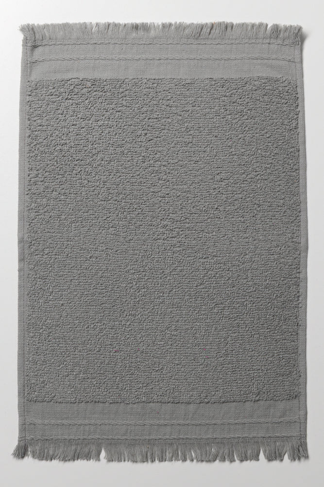 Fringed Guest Towel Grey