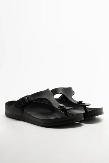 Thong Moulded Sandals Black