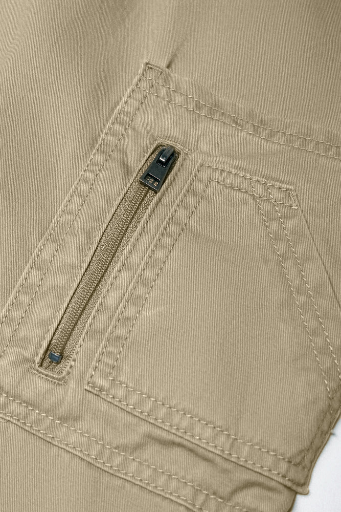 Zip Pocket Cargo Pants Natural