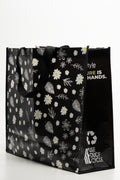 Flower Shopper Bag Black (3)