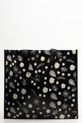 Flower Shopper Bag Black (5)