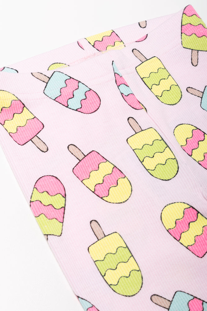 Ice Cream Leggings Light Pink