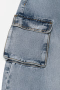 Cargo Denim Jeans Light Blue (1)