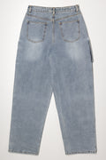 Cargo Denim Jeans Light Blue (2)