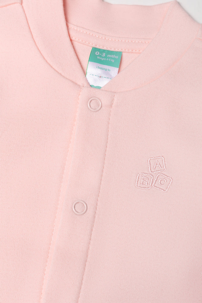Interlock Babygrow Pink (1)