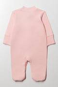 Interlock Babygrow Pink (2)