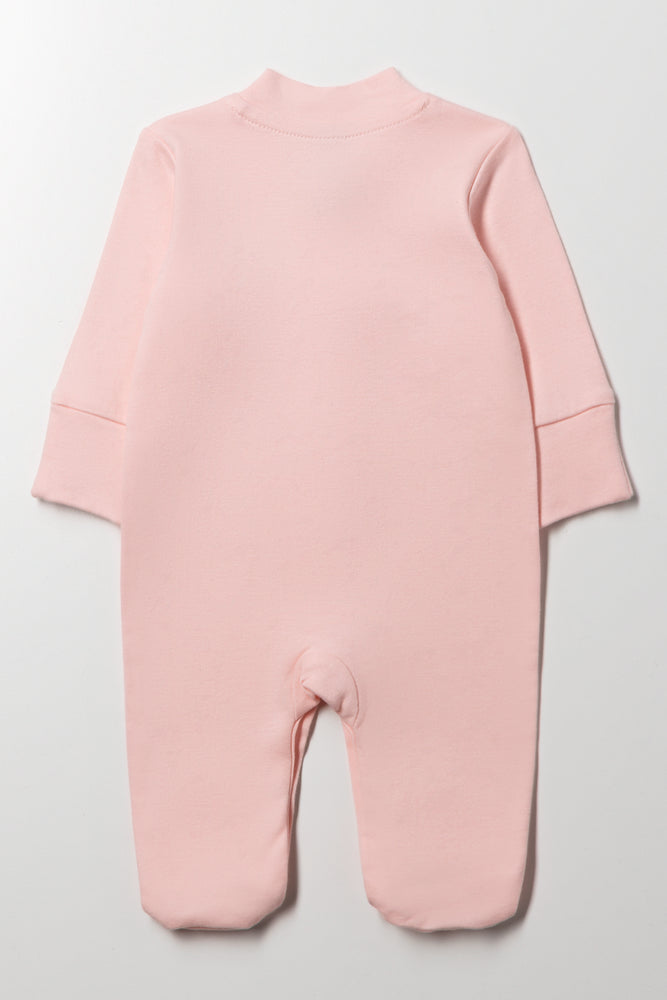 Interlock Babygrow Pink (2)