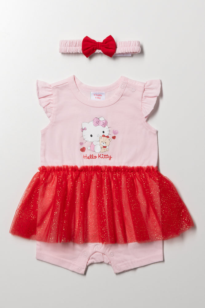 Hello Kitty Tutu Romper Set Pink