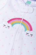 Rainbow Babygrow White (1)
