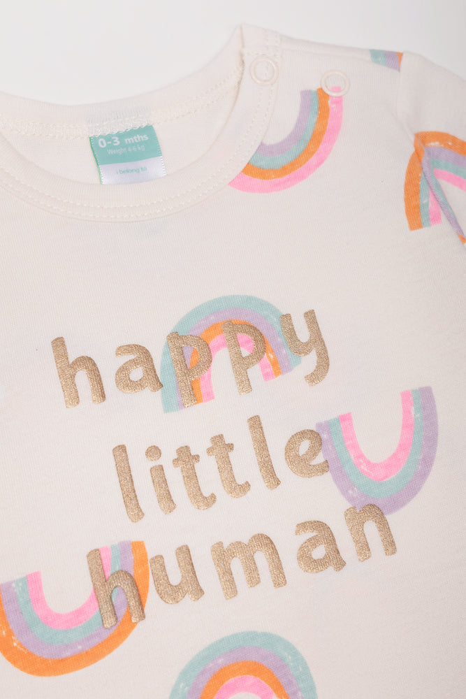 Rainbow Romper Pink
