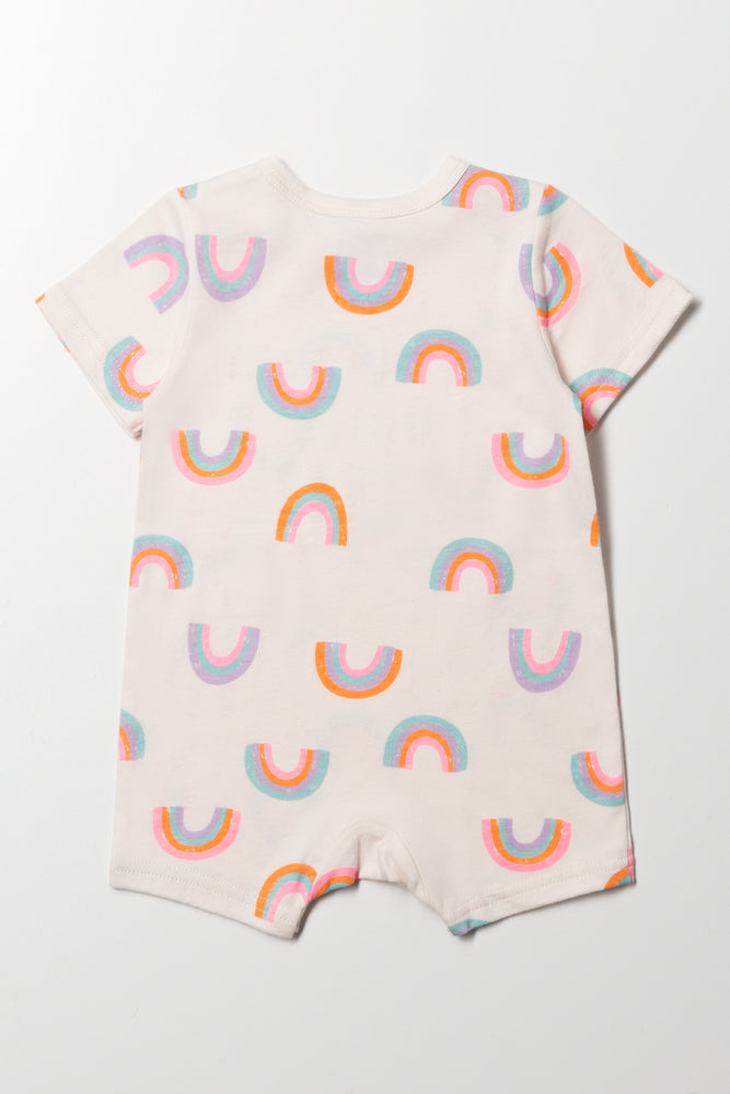 Rainbow Romper Pink (2)