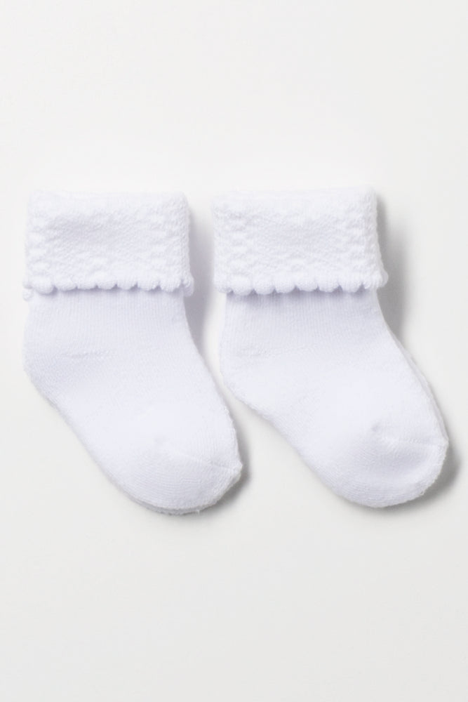 2 Pack Socks White