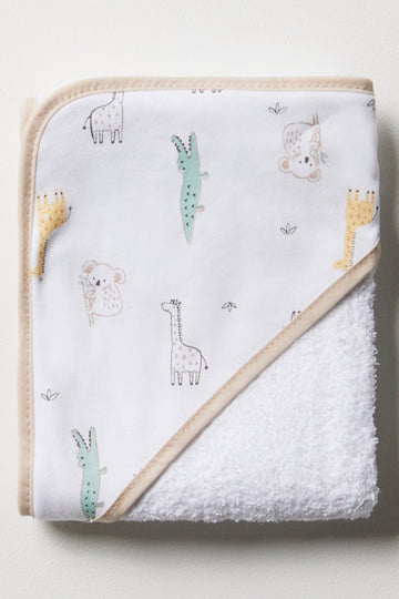 Safari Hooded Towel White