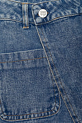 Pocket Detail Denim Skorts Blue (1)