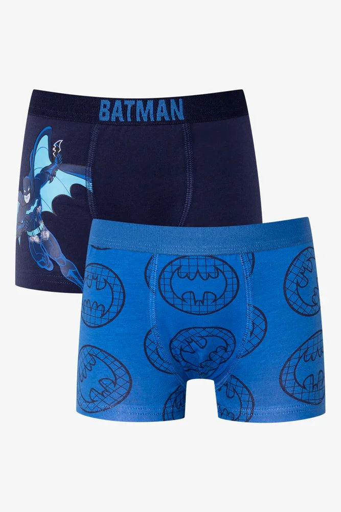 Batman 2 Pack Boxers Blue