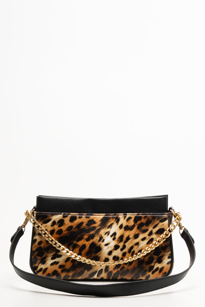 Leopard Handbag Brown And Black (2)