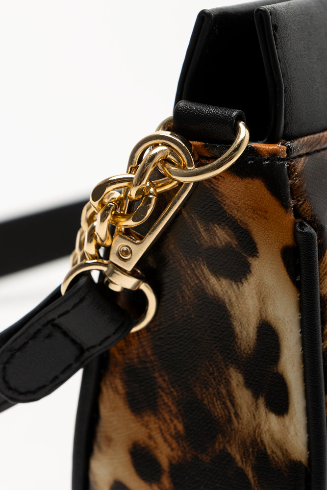 Leopard Handbag Brown And Black (4)