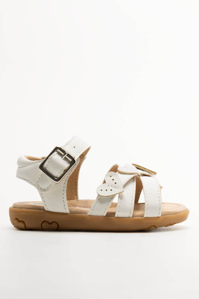 Butterfly Sandals White