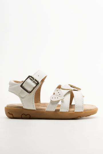 Butterfly Sandals White
