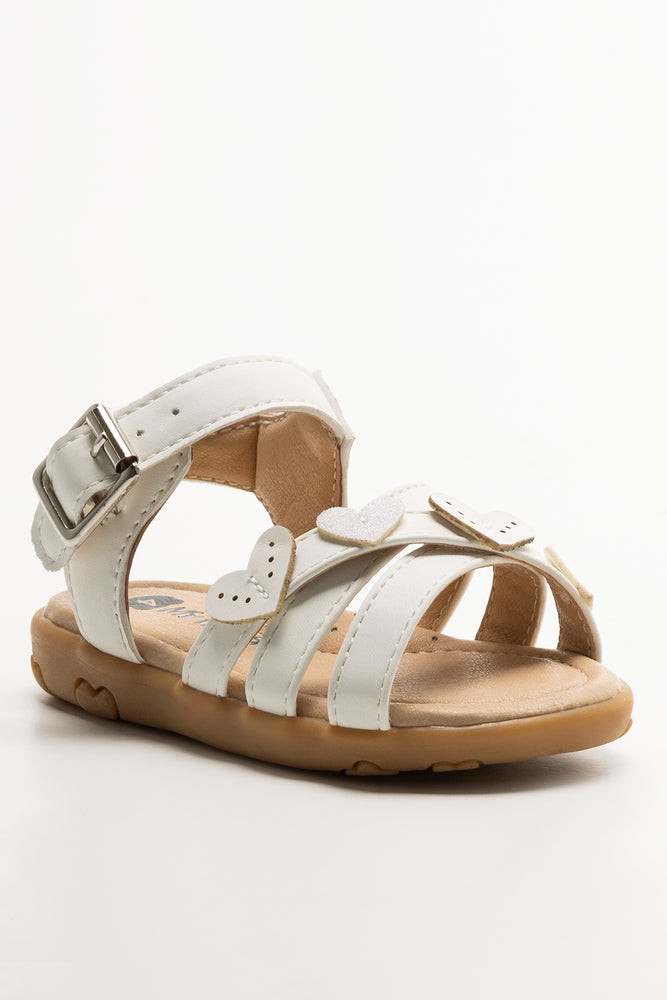 Butterfly Sandals White