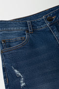 Rip And Repair Skinny Denim Jean Dark Blue (1)