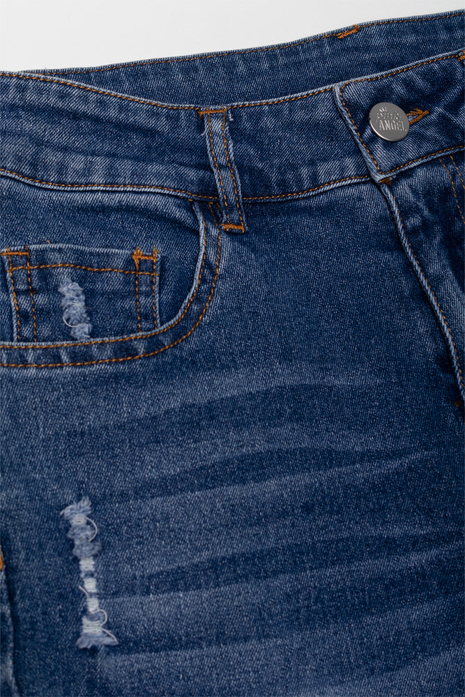 Ripped Denim Jeans Blue