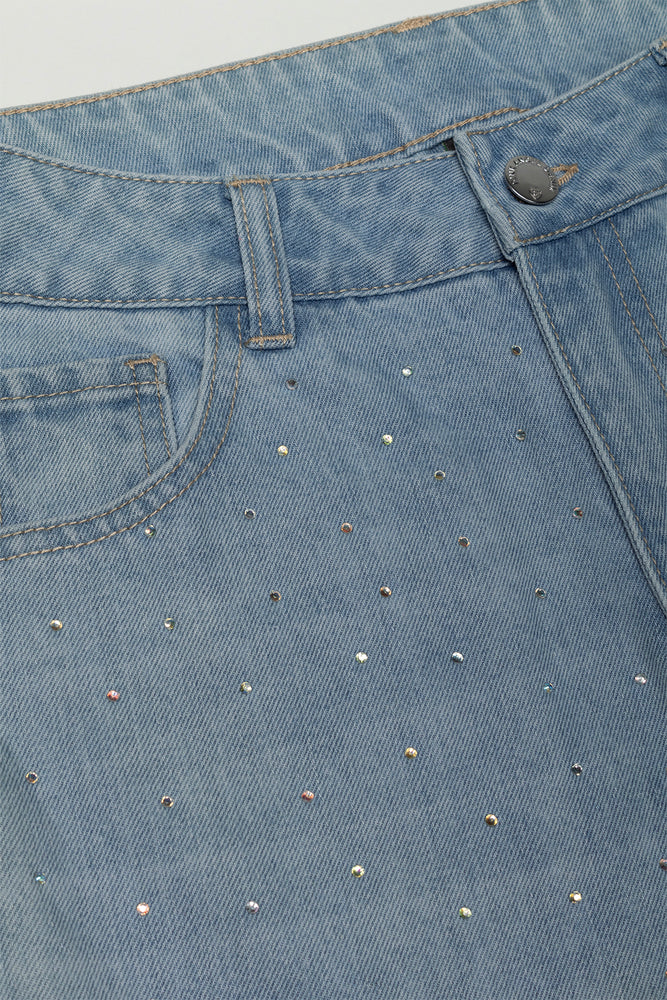 Cargo Slouchy Denim Jeans Blue