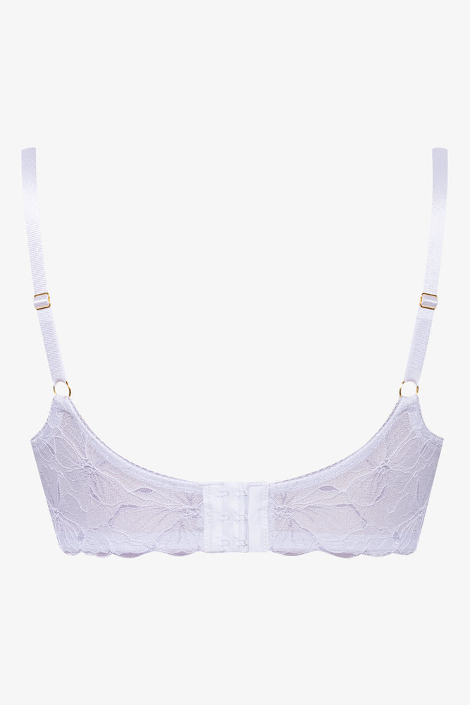 Plus Size 2 Pack Lace Non Padded Underwire Bra Natural And White (3)